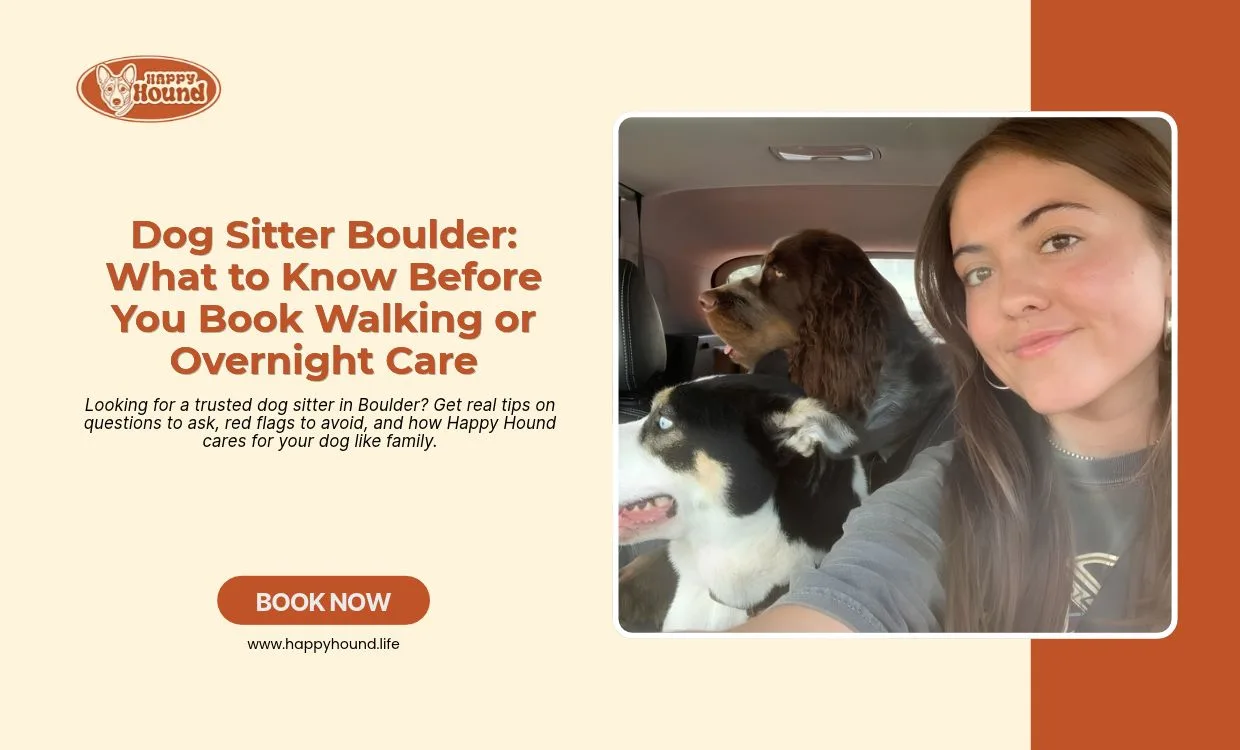Dog relaxing at home during dog sitter overnight care in Boulder
